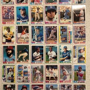 36- 1982 Topps Baseball Cards Dave Winfield Jim Palmer Pete Rose Mike Schmidt